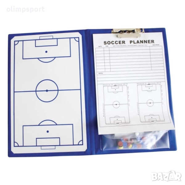 Сгъваема магнитна тактическа дъска за футбол  Характеристики: Материал: метал , снимка 1