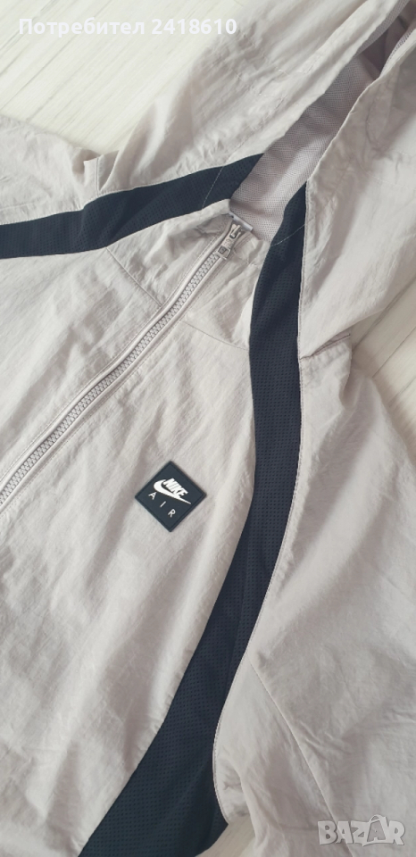 Nike Air Woven Grey Full Zip Jacket Mens Oversize Size S /  M  НОВО! ОРИГИНАЛ! Мъжка яке!, снимка 1