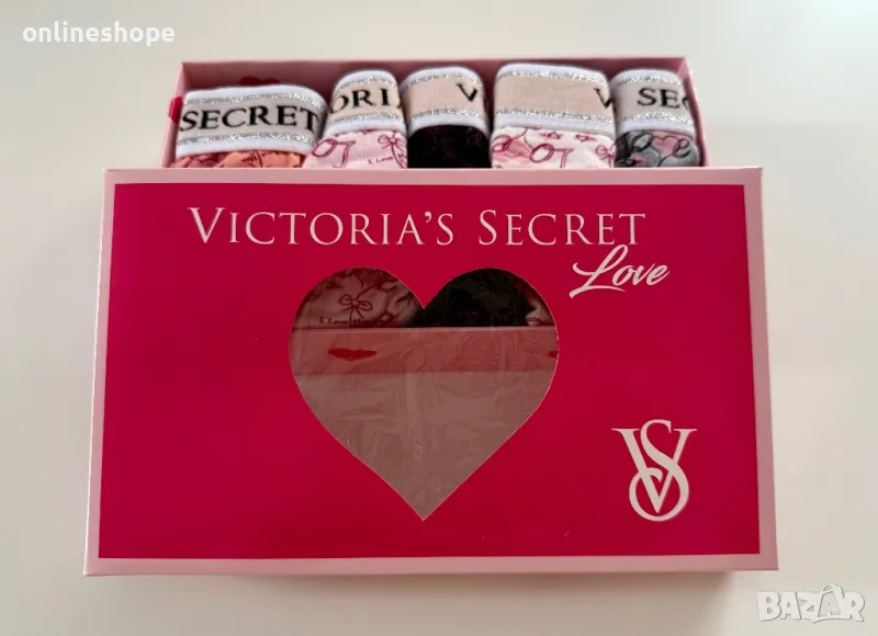 Victoria's Secret Love Дамско бельо - прашки в кутия - Размери : S , M, снимка 1