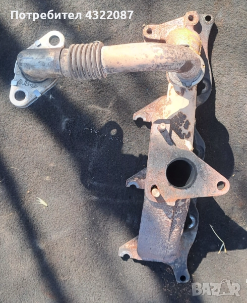 Изпускален колектор / тръба EGR  Рено Гранд Сценик / Renault Grand Scenic II 1.9 dci 130к.с., снимка 1