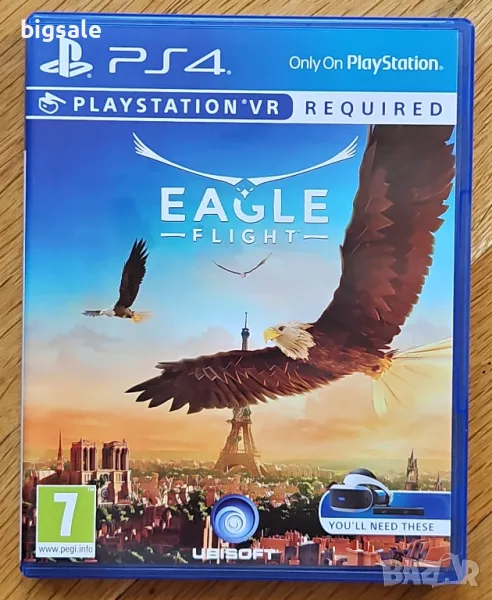 VR! Перфектен диск с игра Eagle Flight PS4 Playstation 4 Плейстейшън, снимка 1