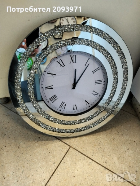 ЛУКСОЗЕН ОГЛЕДАЛЕН стенен часовник, снимка 1