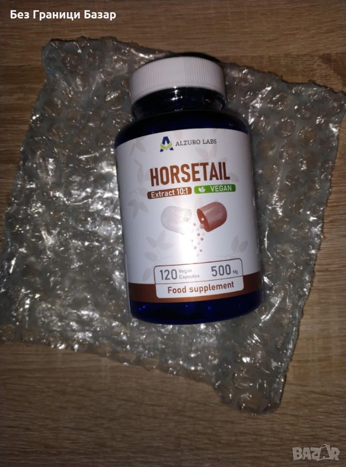 Нови Екстракт от хвощ 500mg – здрава коса, кожа и нокти, 120 капсули, снимка 1