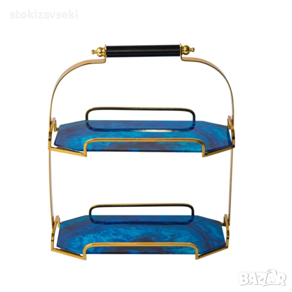 Поднос на 2 нива Ахат, снимка 1