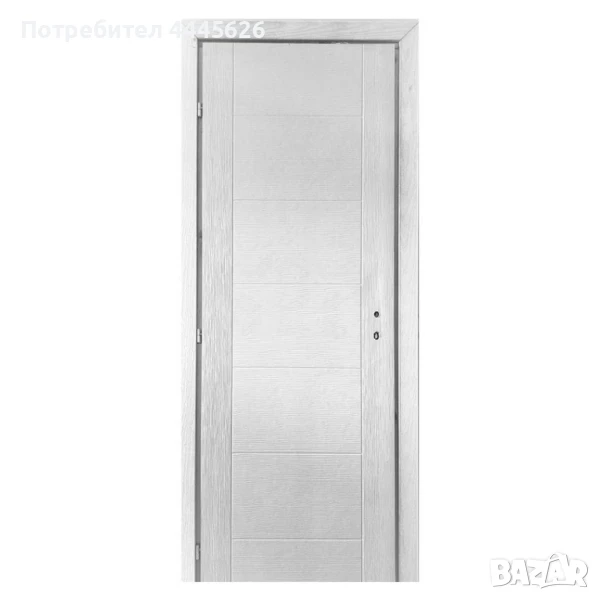НОВА интериорна грундирана врата с каса 90X200Х7 см. ЛЯВА, снимка 1