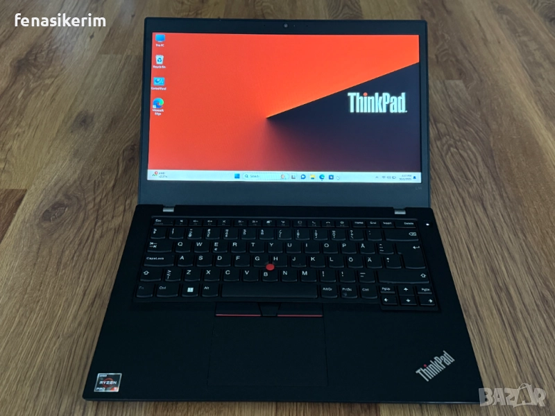 14' Full HD IPS Ryzen 5 PRO 4650u Lenovo ThinkPad L14 Gen 1 8GB DDR4/128GB NVMe/4G Sim/Бат 6ч, снимка 1