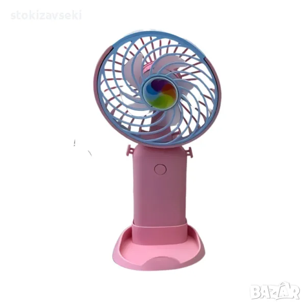 Цветен мини вентилатор с USB зареждане, снимка 1