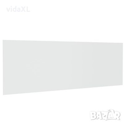 vidaXL Стенна табла за легло, бяла, 240x1,5x80 см, инженерна дървесина(SKU:811052, снимка 1