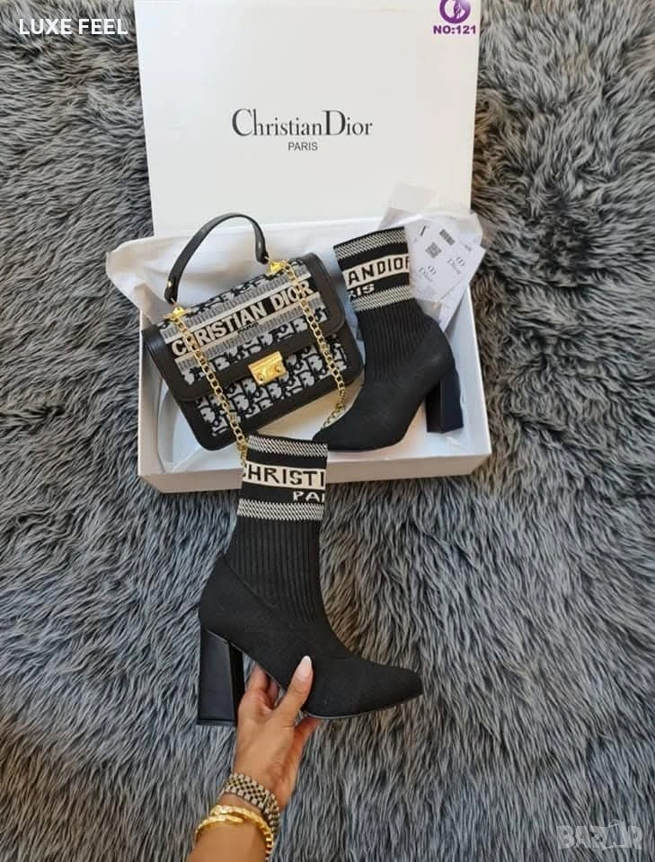 Дамски Боти Тип Чорап ⚜️Dior, снимка 1