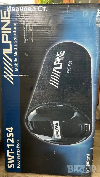 Авто колони ALPINE SWT-12S4 30 СМ, 300 W, снимка 1