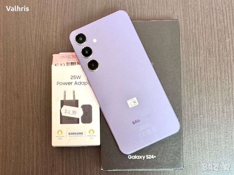 НОВ! Samsung S24 Plus 512GB / 12GB RAM / Cobalt Violet / Fast Charger, снимка 1