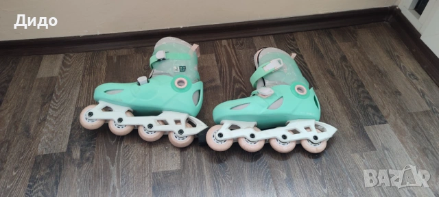 Ролери за деца Oxelo, опал зелен размер 34-36, снимка 7 - Ролери, кънки - 53904544