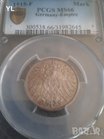 1 Марка 1915-F ,PCGS MS66 ,Германска Империя 