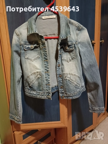 Дамско дънково яке размер S, снимка 9 - Якета - 52859374