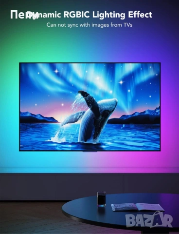 GOVEE TV LED BACKLIGHT – СВЕТЛИНА, КОЯТО ПРОБУЖДА ТВ ЕКРАНА!, снимка 5 - Плейъри, домашно кино, прожектори - 53625543