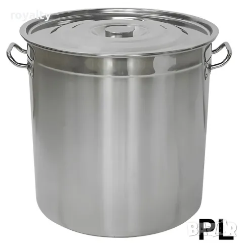 Казан с капак Rosberg R51211A50, 52 см, 107 литра, Инокс