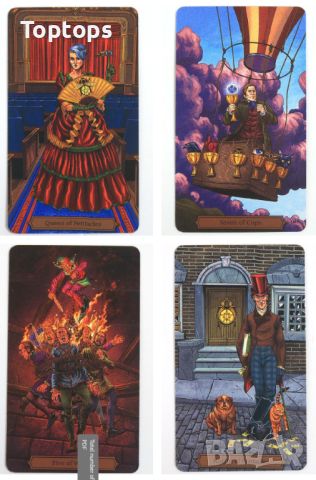 Таро карти: Steampunk Tarot & Edgar Allan Poe Tarot & Villains Tarot, снимка 15 - Карти за игра - 34296517