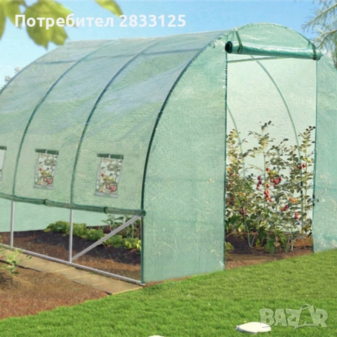 Здрава конструкция за оранжерия - поцинковани тръби и лесен монтаж, снимка 3 - Оранжерии - 53642895