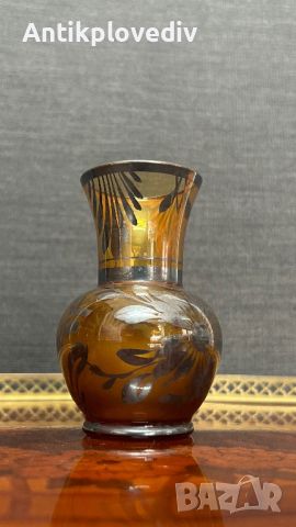 Кристална ваза Bohemia със сребро, снимка 4 - Вази - 45334702