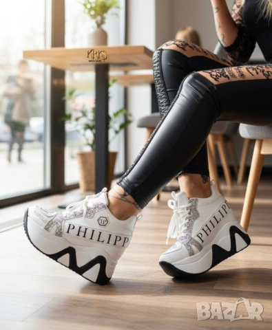 дамски маратонки на платформа louis Vuitton versace guess , снимка 3 - Маратонки - 52093127