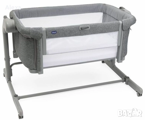 Бебешка кошара с падаща страна Chicco Next 2 Me, Magic Evo тъмносива