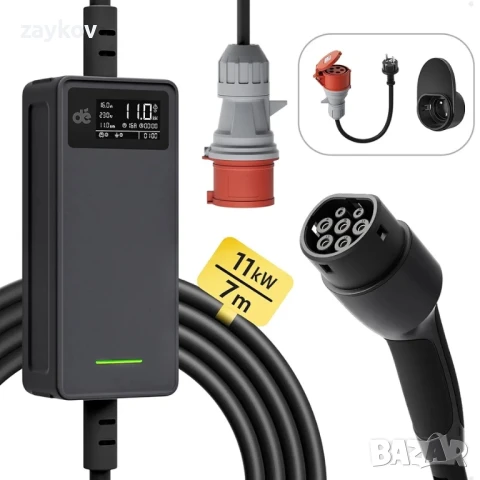 Мобилна зарядна станция dé 11 kW | 3-фазна | 7 м | 6-16 A