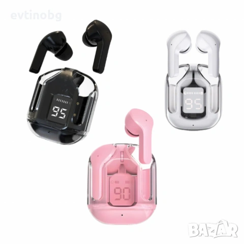 Безжични Bluetooth слушалки с LED дисплей и вграден микрофон, снимка 3 - Bluetooth слушалки - 53925201