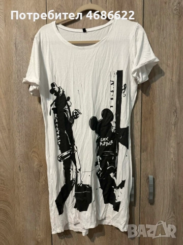 Рокля/туника/дълга тениска: Пънк/рок Mickey Mouse и Goofy