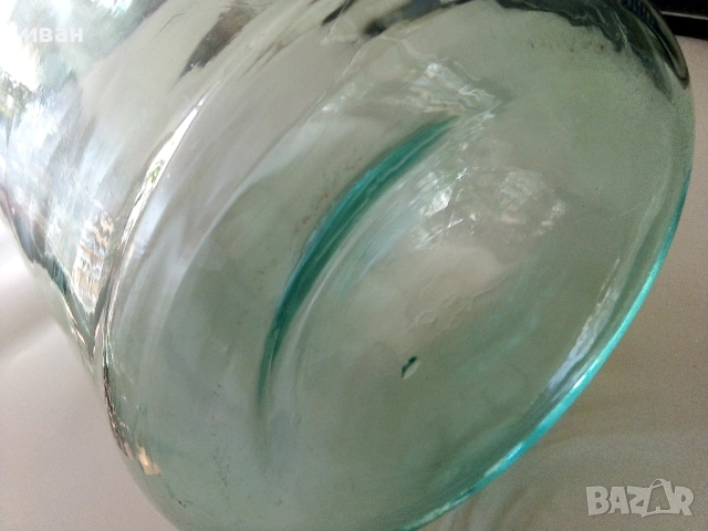 Две стари стъклени шишета / дамаджани 5 литра, снимка 5 - Други ценни предмети - 53105773