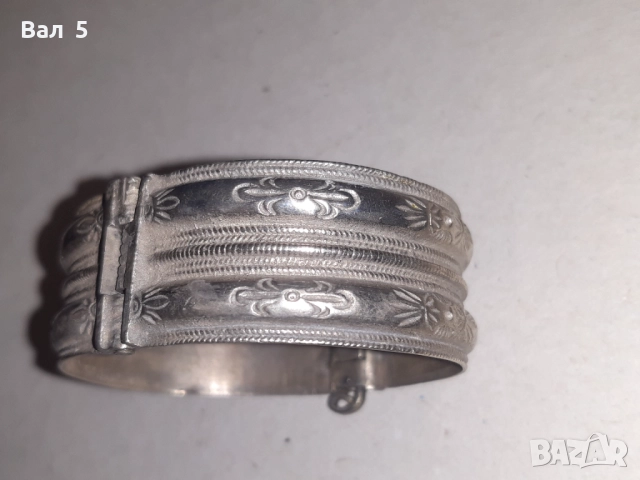 Автентична възрожденска сребърна гривна, снимка 6 - Антикварни и старинни предмети - 52050131