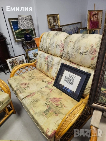 ратанов комплект, снимка 4 - Градински мебели, декорация  - 53193708