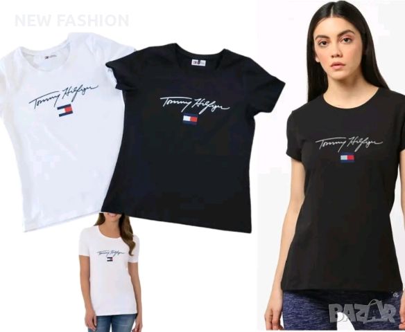 Дамски Памучни Тениски TOMMY HILFIGER , снимка 1 - Тениски - 46761885