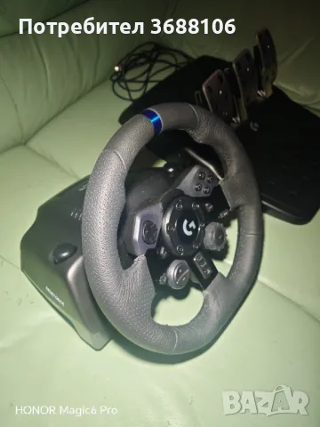 Logitech G923 RACING WHEEL AND PEDALS в гаранция, снимка 3 - Аксесоари - 48685551