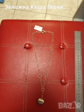 Златно колие 6,92гр.14к, снимка 4 - Колиета, медальони, синджири - 53323741