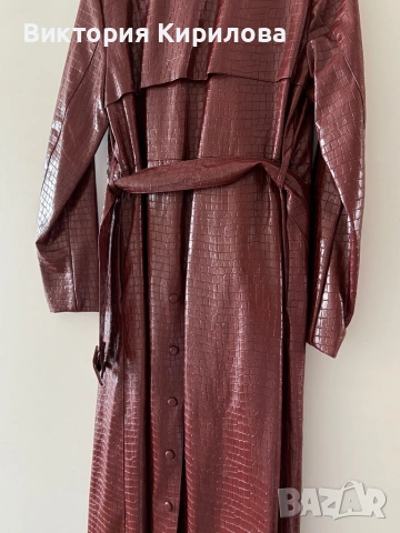 Coat кожено манто, снимка 4 - Якета - 53101547