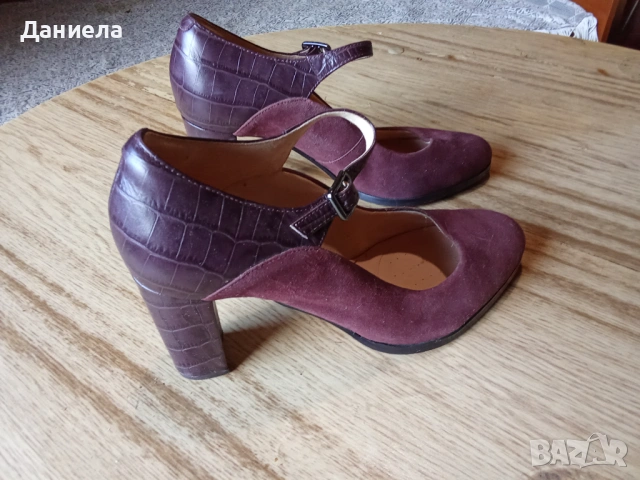 Продавам дамски официални, много елегантни обувки CLARKS, Естествена кожа, снимка 7 - Дамски обувки на ток - 53685760