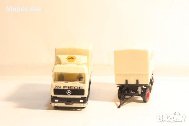 HERPA H0 1/87 MERCEDES BENZ TIR КОЛИЧКА КАМИОН МОДЕЛ, снимка 3 - Колекции - 53757533