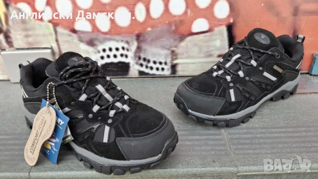 Английски мъжки непромокаеми маратонки от естествена кожа