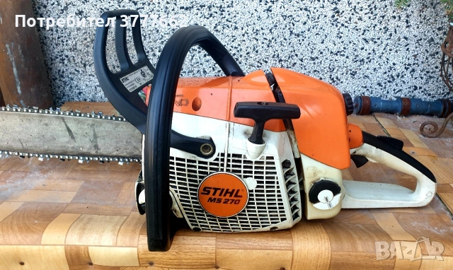 Бензинов верижен трион Stihl MS 270, снимка 7 - Други инструменти - 53709131