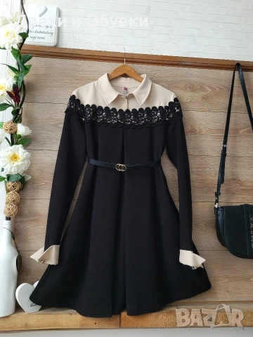 Елегантна рокля с дантела 