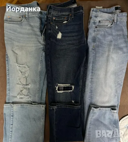 3 чифта мъжки дънки Hollister и SMOG, снимка 1 - Дънки - 48467861