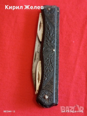 Стар джобен нож завод Октомври град Ворсма СССР с клеймо Петел 87311, снимка 10 - Други ценни предмети - 53732518
