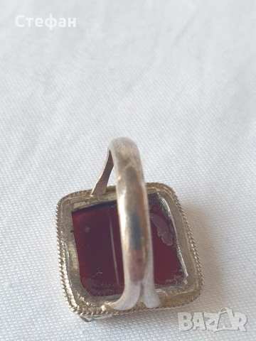 Сребърен пръстен, снимка 5 - Пръстени - 54266647