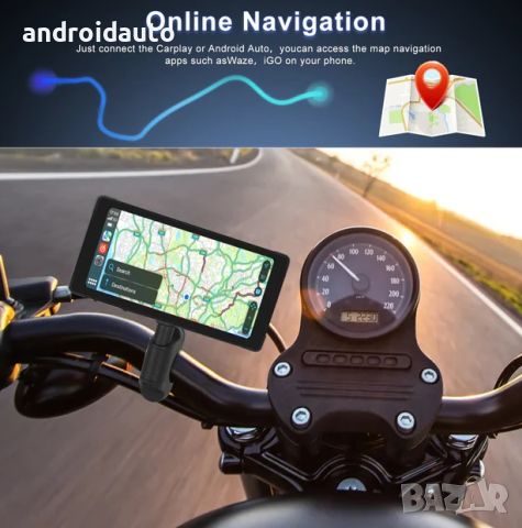 Безжичен CarPlay/AndroidAuto монитор с видеорегистратор за мотоциклет, снимка 2 - Аксесоари и консумативи - 45489927