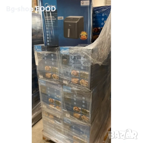 ПРОМО!! Фритюрник Midea Air Fryer 5.2L, 1600W, без мазнина, 7 програми, компактен, снимка 5 - Фритюрници - 53932389