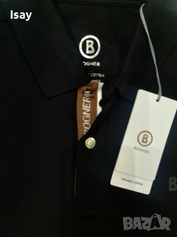 Мъжка тениска БОГНЕР Л последен размер в черен цвят , снимка 6 - Тениски - 53202750
