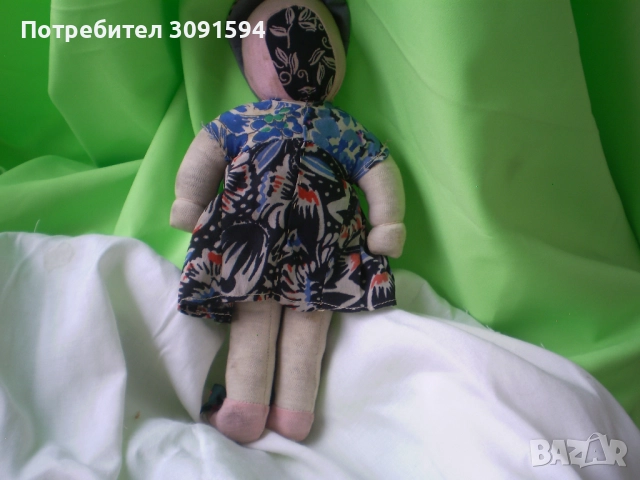 Стара кукла лице папиемаше тяло плат , снимка 3 - Колекции - 51735214