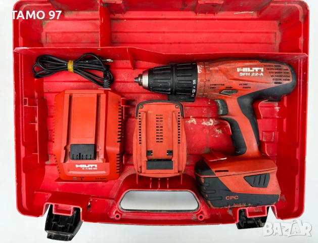 Hilti SFH 22-A - Акумулаторен ударен трискоростен винтоверт 2x22V 5.2Ah