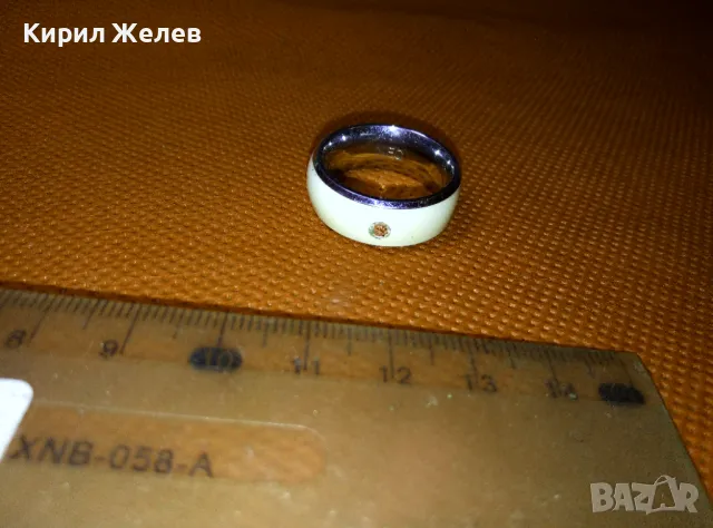 NFC SMART RING Стилен МОДЕН СМАРТ ПРЪСТЕН Тип ХАЛКА от БЛАГОРОДНА СТОМАНА с ФАСЕТИРАН ЦИРКОН 43453, снимка 5 - Пръстени - 47162887