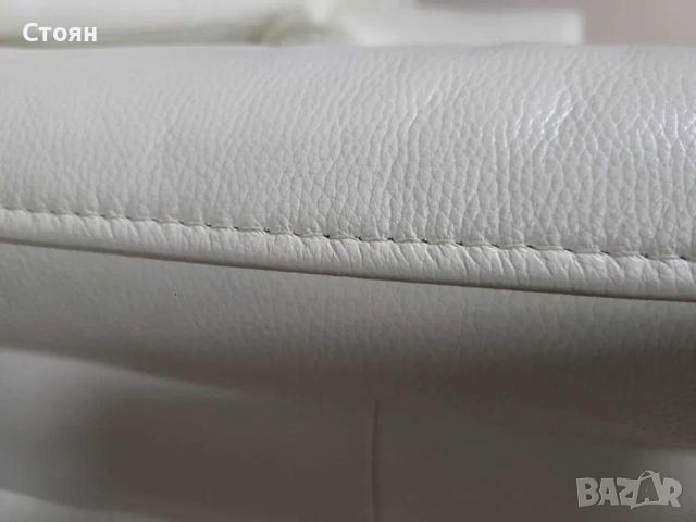 Светло кремав кожен ъглов диван с електрически релакс механизъм, снимка 10 - Дивани и мека мебел - 46475339